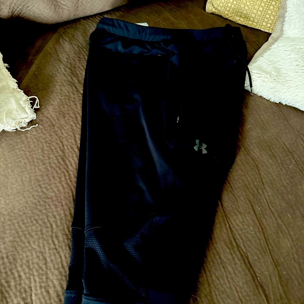 Under Armour sweatpants.